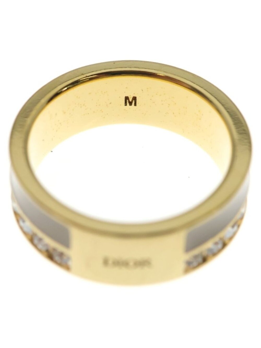 Dior Nightcode Ring Yellow Gold Beige Metal Rhinestone - Picture 5 of 8